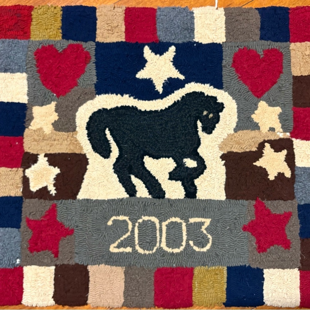 Vintage Handmade Wool Horse Rug